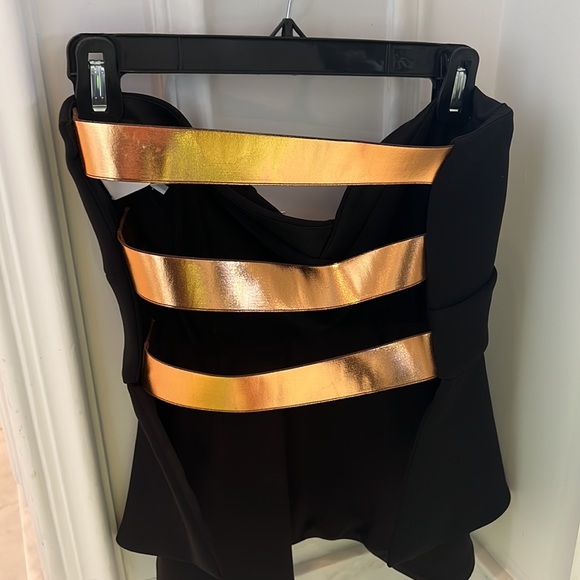 Derek Lam strapless top with gold back . NWT - Picture 2 of 3